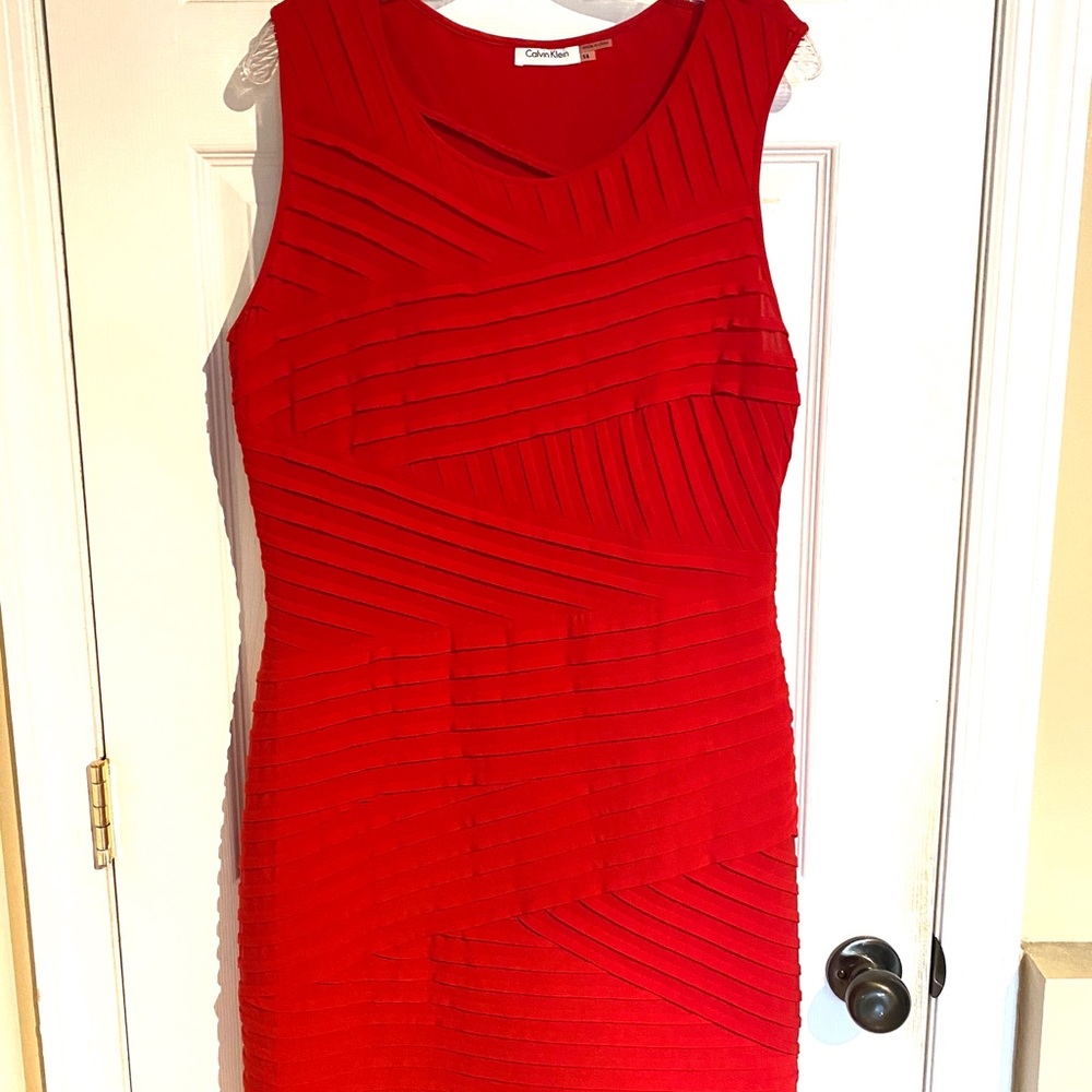 Calvin Klein Red Dress: Never Worn